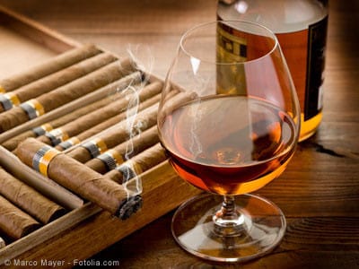 sigaro e brandy italiano